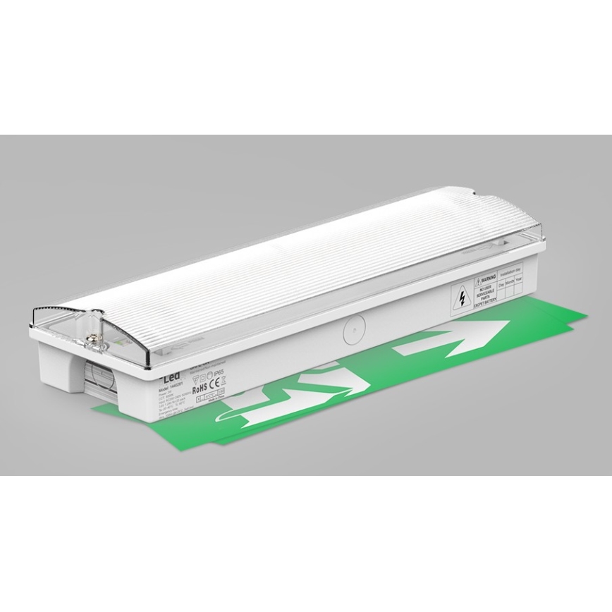 LED2 - Lámpara de emergencia LED SAFE ON LED/3W/3,6V 6000K IP65