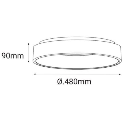 LED2 - Lámpara de techo LED BELLA LED/40W/230V 3000/4000K blanco