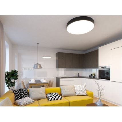 LED2 - Lámpara de techo LED MONO LED/60W/230V 3000/4000K negro
