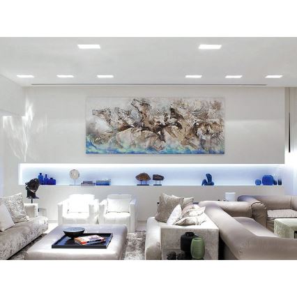 LED2 - Lámpara empotrada para baño SLIM LED/10W/230V IP43 CRI 90