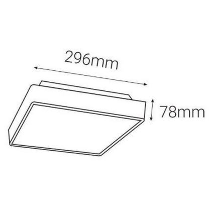 LED2 - Lámpara LED exterior con sensor SOLO LED/16W/230V 3000/4000/6500K IP65