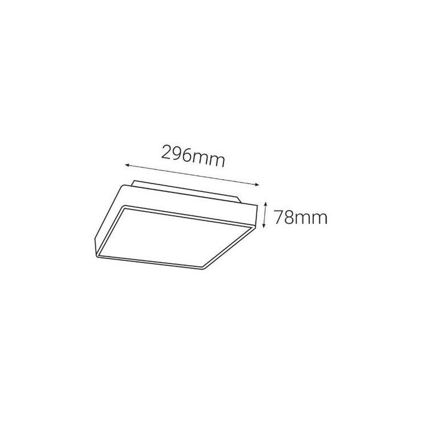LED2 - Lámpara LED exterior con sensor SOLO LED/16W/230V 3000/4000/6500K IP65