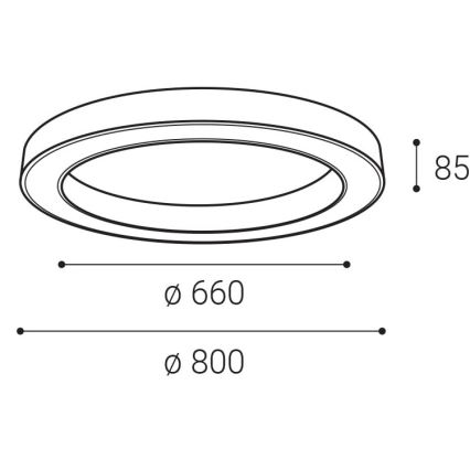LED2 - Plafón LED regulable SATURN LED/60W/230V 3000K/4000K blanco