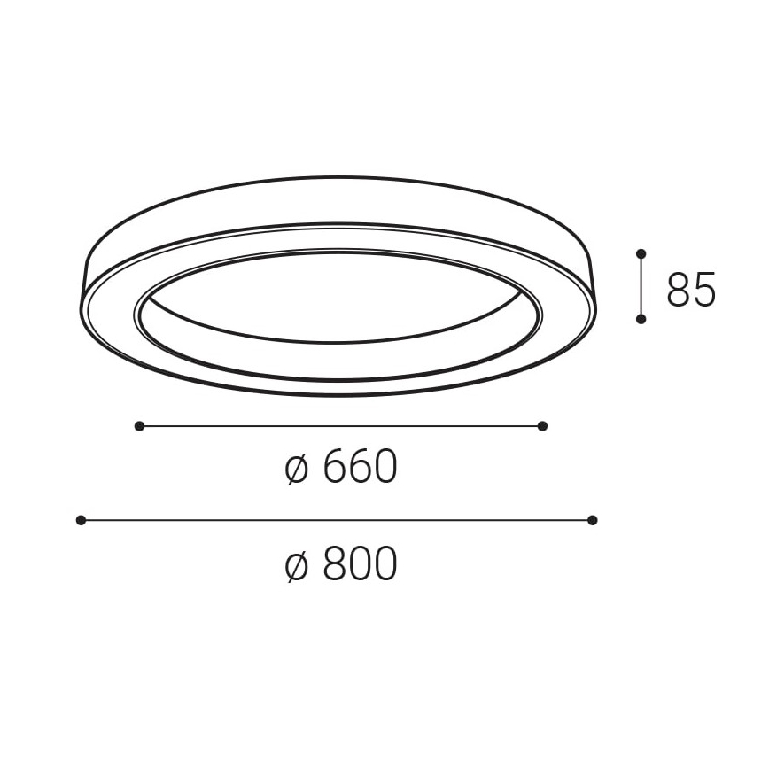 LED2 - Plafón LED regulable SATURN LED/60W/230V 3000K/4000K blanco