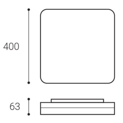 LED2 - Plafón LED SQUARE II LED/30W/230V 3000/4000/5700K IP54