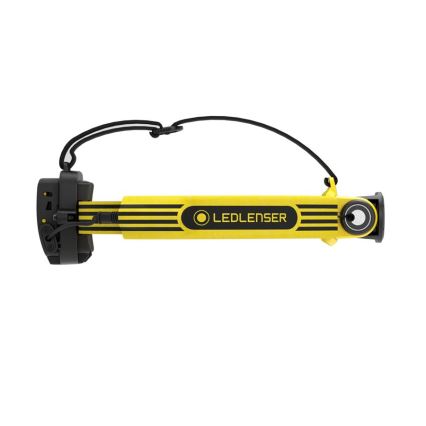 Ledlenser EXH6R - Linterna frontal recargable LED con regulación de intensidad/1900 mAh IP68 250 lm 15 h amarilla