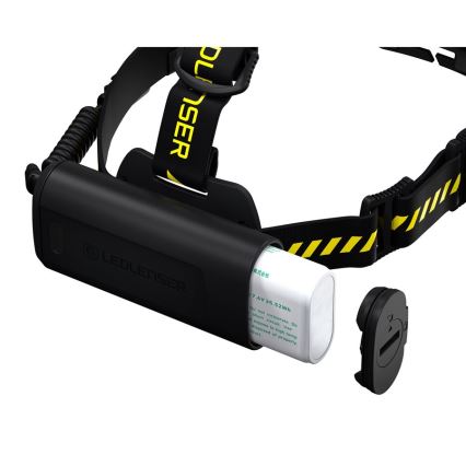 Ledlenser H15R WORK - linterna frontal recargable LED regulable, 4800 mAh, IP67, 2500 lm, 70 h, negra