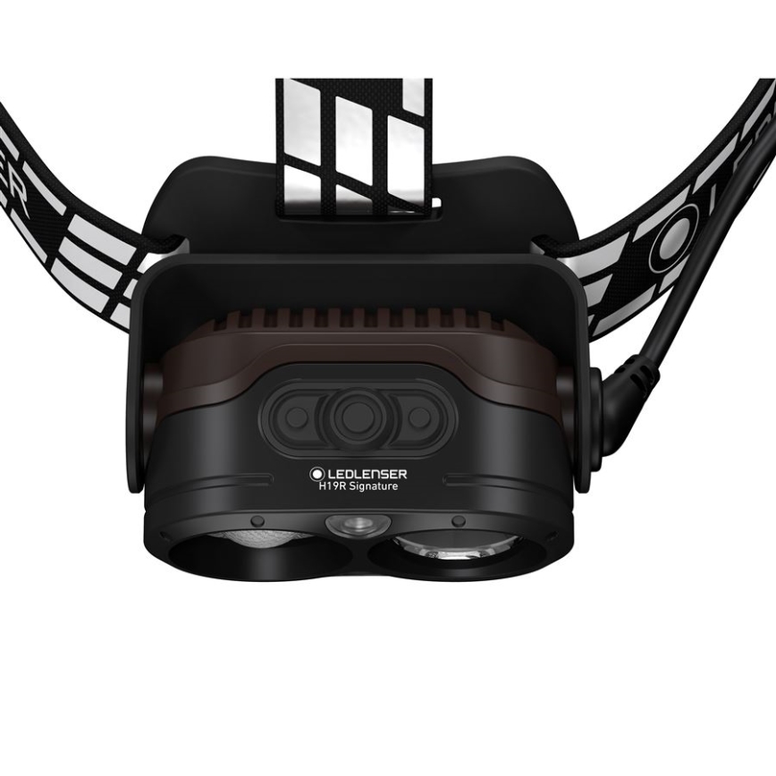 Ledlenser H19R SIGNATURE - linterna frontal recargable LED regulable, 4800 mAh, IP68, 4000 lm, 20 h, negra