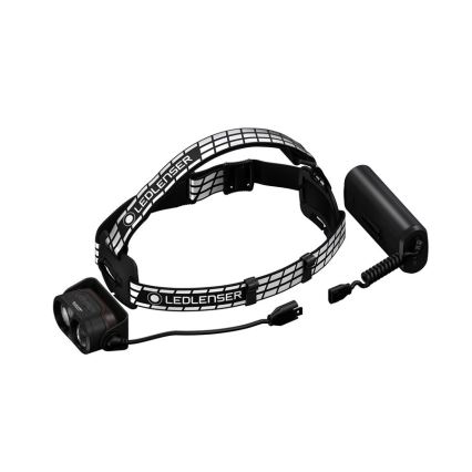 Ledlenser H19R SIGNATURE - linterna frontal recargable LED regulable, 4800 mAh, IP68, 4000 lm, 20 h, negra