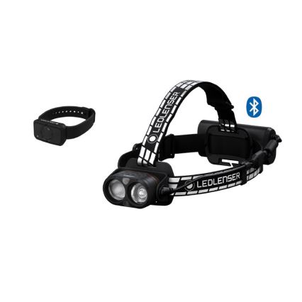 Ledlenser H19R SIGNATURE - linterna frontal recargable LED regulable, 4800 mAh, IP68, 4000 lm, 20 h, negra
