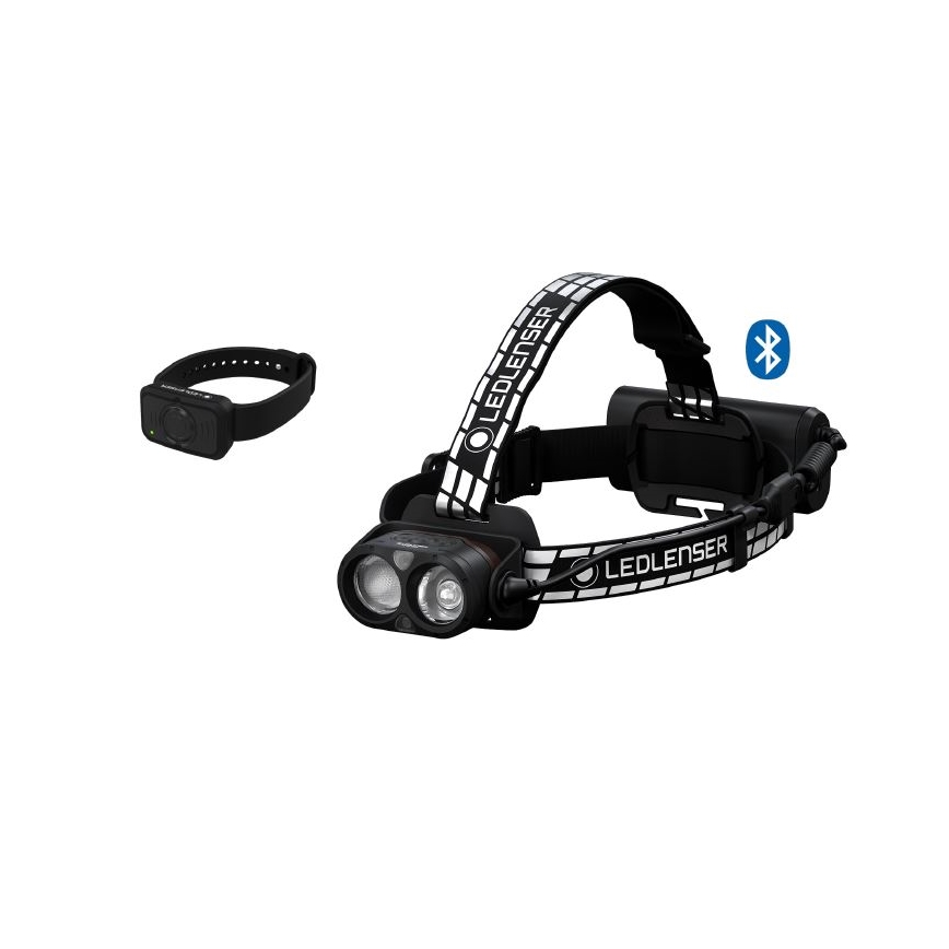 Ledlenser H19R SIGNATURE - linterna frontal recargable LED regulable, 4800 mAh, IP68, 4000 lm, 20 h, negra