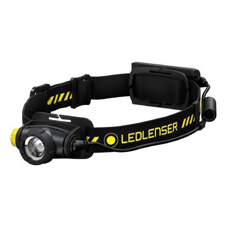 Ledlenser H5R WORK - linterna frontal recargable LED regulable, 1800 mAh, IP67, 500 lm, 45 h, negra