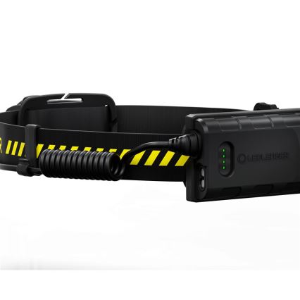 Ledlenser H5R WORK - linterna frontal recargable LED regulable, 1800 mAh, IP67, 500 lm, 45 h, negra