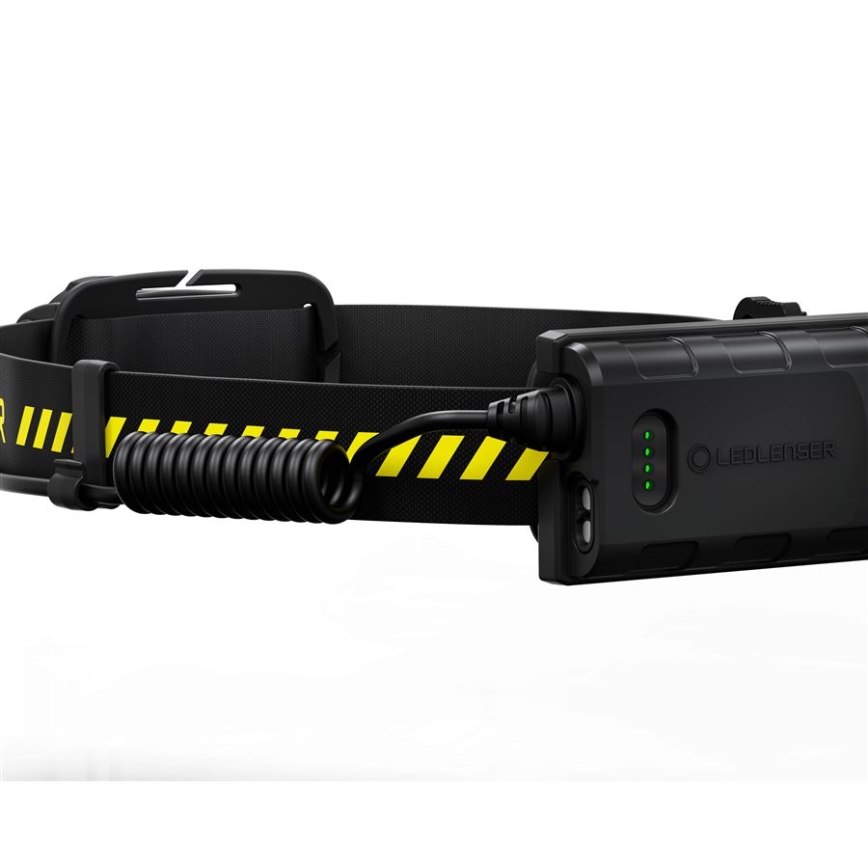 Ledlenser H5R WORK - linterna frontal recargable LED regulable, 1800 mAh, IP67, 500 lm, 45 h, negra