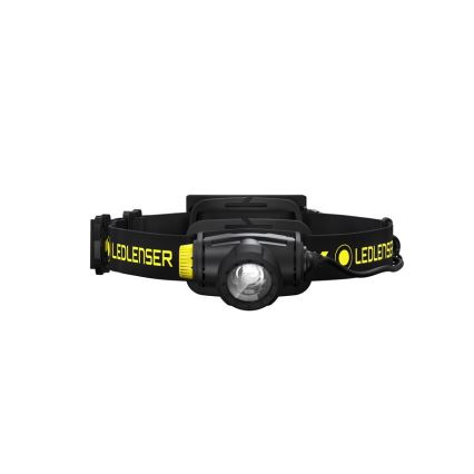 Ledlenser H5R WORK - linterna frontal recargable LED regulable, 1800 mAh, IP67, 500 lm, 45 h, negra