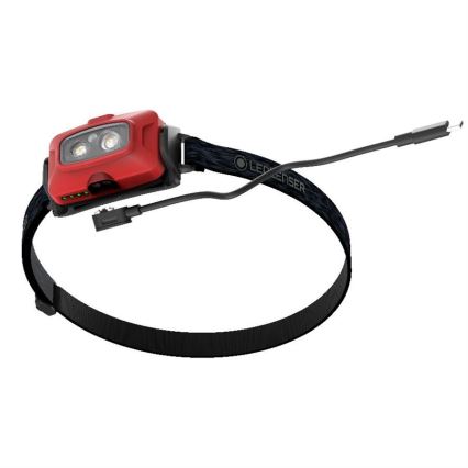 Ledlenser HF4R Core - linterna frontal recargable y regulable LED/1000 mAh IP68 500 lm 35 h roja