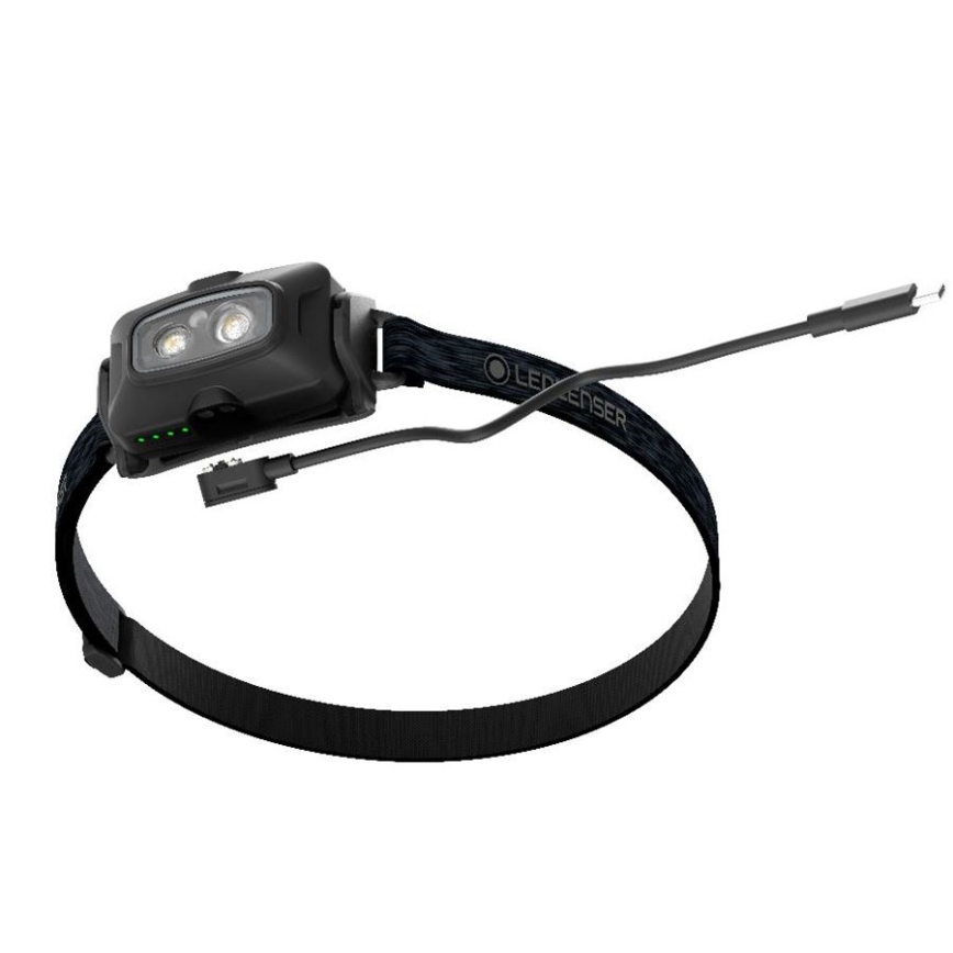 Ledlenser HF4R Core - Linterna frontal recargable LED regulable, 1000 mAh, IP68, 500 lm, 35 h, negro