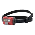 Ledlenser HF6R Core - Frontal recargable LED regulable, 2000 mAh, IP68, 800 lm, 60 h, roja