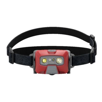 Ledlenser HF6R Core - Frontal recargable LED regulable, 2000 mAh, IP68, 800 lm, 60 h, roja