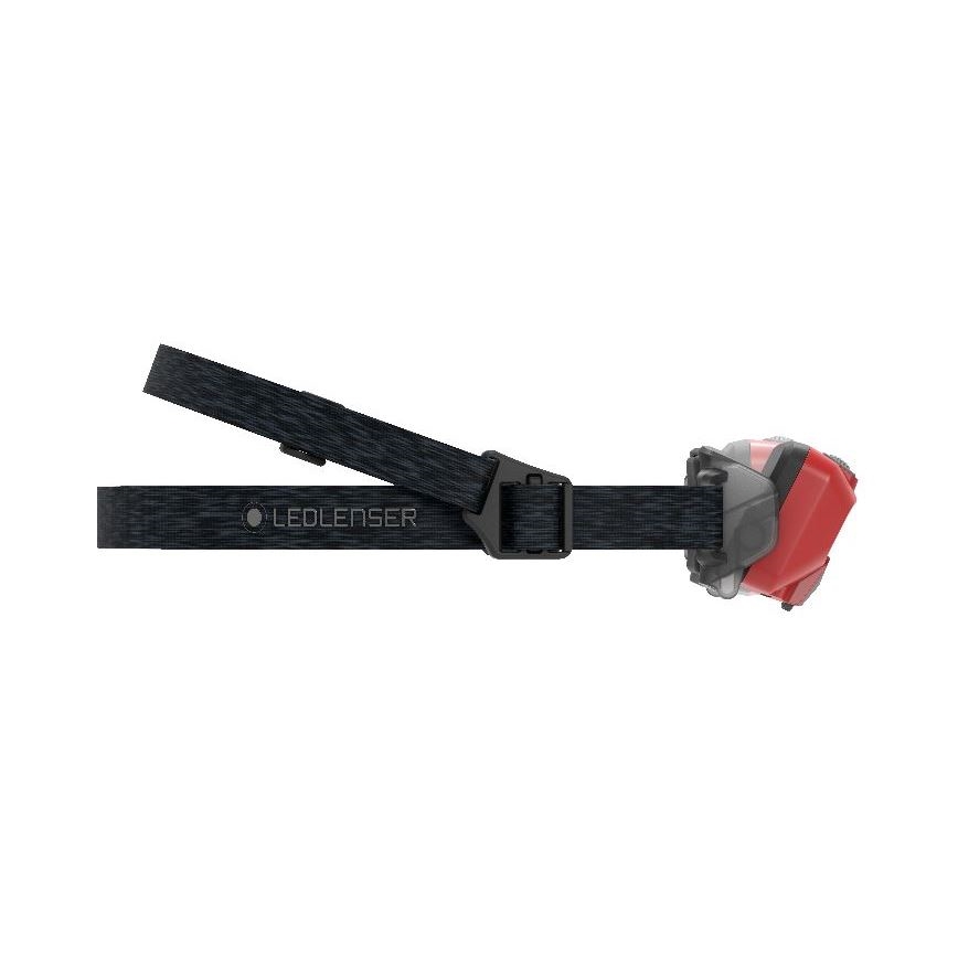 Ledlenser HF6R Core - Frontal recargable LED regulable, 2000 mAh, IP68, 800 lm, 60 h, roja