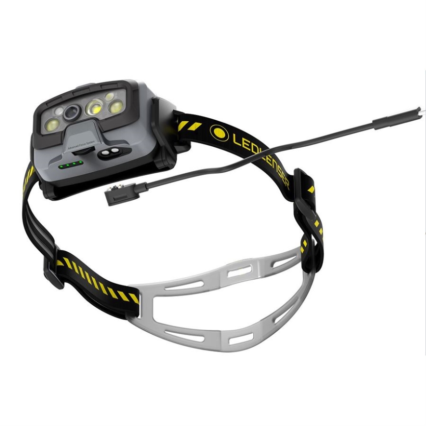 Ledlenser HF8R Work - Linterna frontal recargable LED regulable LED/3700 mAh IP68 1600 lm 90 h negra