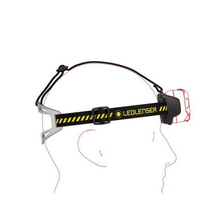 Ledlenser HF8R Work - Linterna frontal recargable LED regulable LED/3700 mAh IP68 1600 lm 90 h negra
