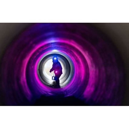 Ledlenser KIDBEAM4 RAINBOW - Linterna infantil LED regulable LED/2xAAA IP44 violeta