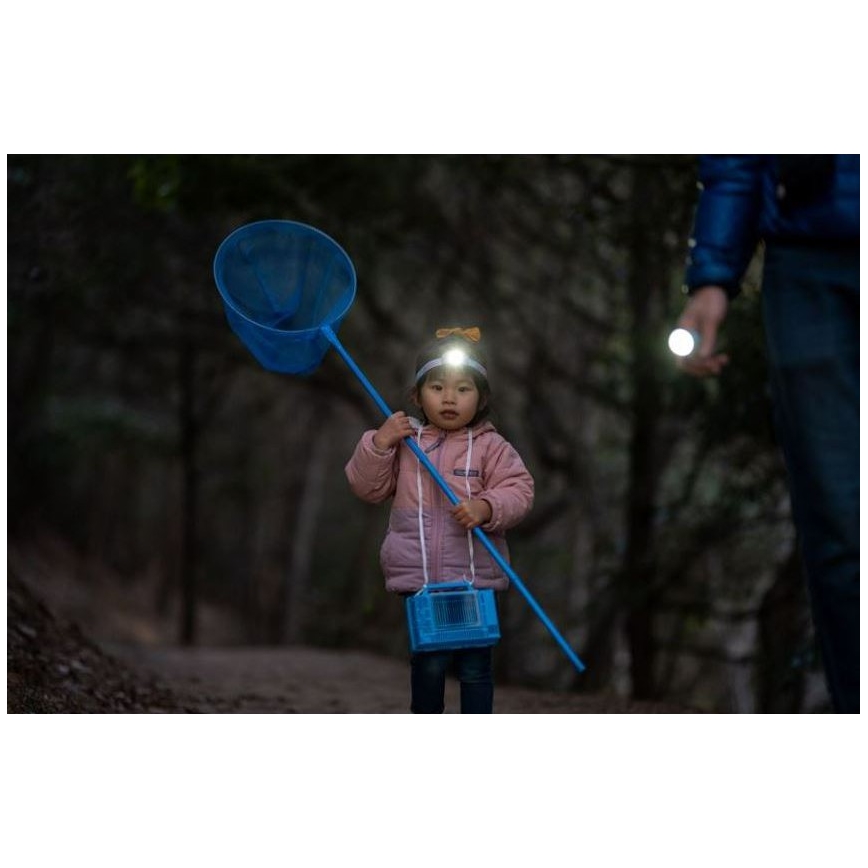 Ledlenser KIDBEAM4 RAINBOW - Linterna infantil LED regulable LED/2xAAA IP44 violeta