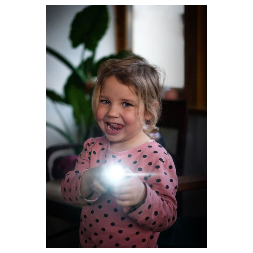 Ledlenser KIDBEAM4 RAINBOW - Linterna infantil LED regulable LED/2xAAA IP44 violeta