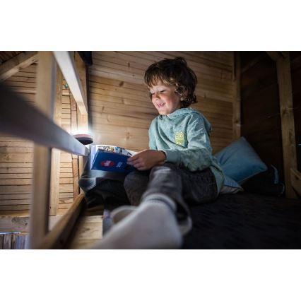 Ledlenser KIDCAMP6 DINO - Lámpara portátil LED regulable, 3x AAA, IP44, verde