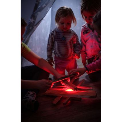 Ledlenser KIDCAMP6 DINO - Lámpara portátil LED regulable, 3x AAA, IP44, verde