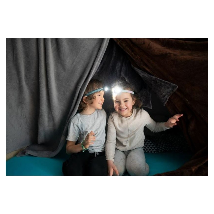 Ledlenser KIDLED2 RAINBOW - linterna frontal infantil LED regulable LED/1xAAA IPX4 40 lm 20h violeta