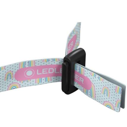 Ledlenser KIDLED2 RAINBOW - linterna frontal infantil LED regulable LED/1xAAA IPX4 40 lm 20h violeta