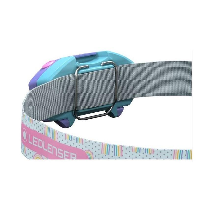 Ledlenser KIDLED2 RAINBOW - linterna frontal infantil LED regulable LED/1xAAA IPX4 40 lm 20h violeta