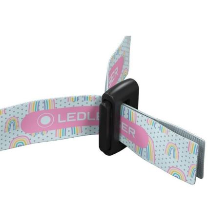 Ledlenser KIDLED4R RAINBOW - linterna frontal infantil recargable LED regulable / 280 mAh IPX4 40 lm 18 h violeta