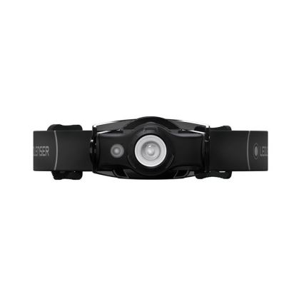 Ledlenser MH4 - linterna frontal recargable LED regulable, batería 750 mAh, IP54, 400 lm, 35 h de autonomía, negra