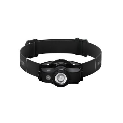 Ledlenser MH4 - linterna frontal recargable LED regulable, batería 750 mAh, IP54, 400 lm, 35 h de autonomía, negra