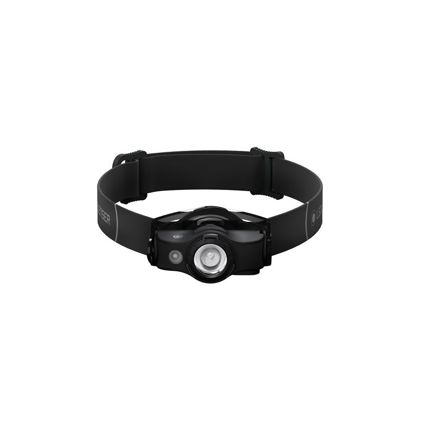 Ledlenser MH4 - linterna frontal recargable LED regulable, batería 750 mAh, IP54, 400 lm, 35 h de autonomía, negra