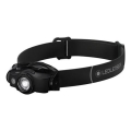 Ledlenser MH4 - linterna frontal recargable LED regulable, batería 750 mAh, IP54, 400 lm, 35 h de autonomía, negra