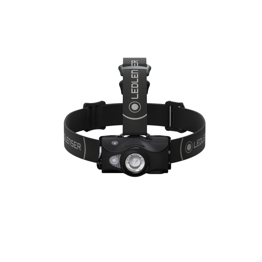 Ledlenser MH8 - Linterna frontal recargable LED regulable, 2xAA (1550 mAh), IP54, 600 lm, hasta 60 h, negra