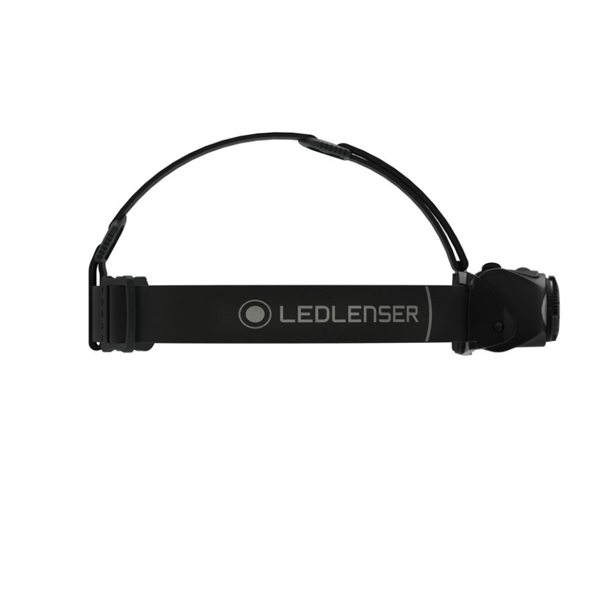 Ledlenser MH8 - Linterna frontal recargable LED regulable, 2xAA (1550 mAh), IP54, 600 lm, hasta 60 h, negra