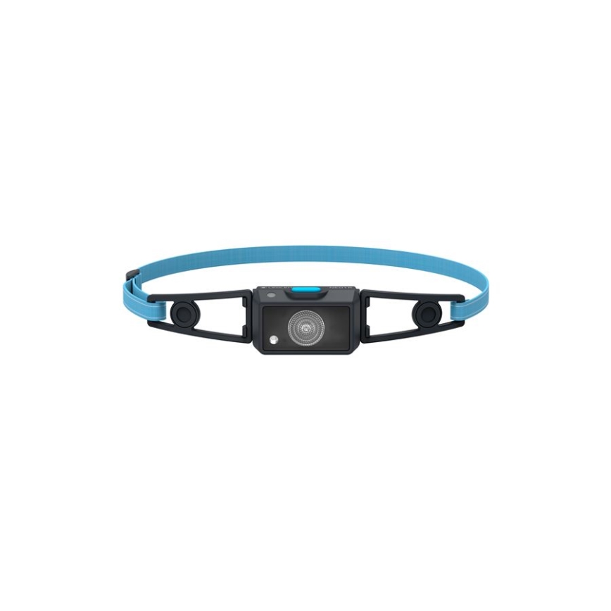 Ledlenser NEO1R - linterna frontal recargable LED regulable, batería 730 mAh, IP67, 250 lm, 15 h, azul