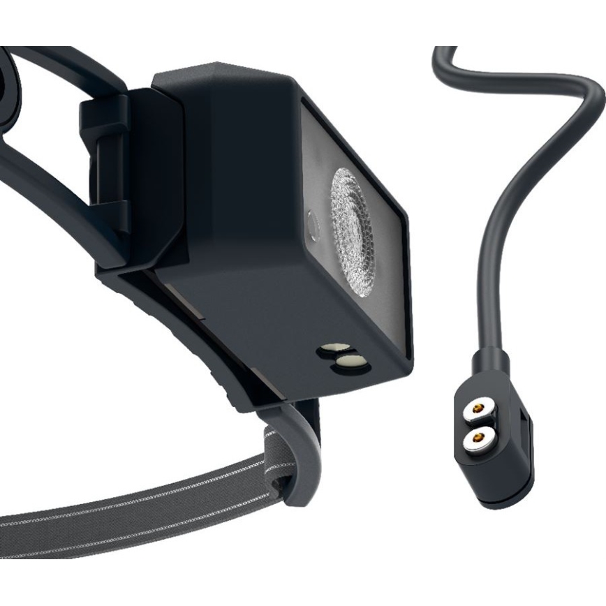 Ledlenser NEO1R - Linterna frontal recargable y regulable LED, 730 mAh, IP67, 250 lm, 15 h, negra