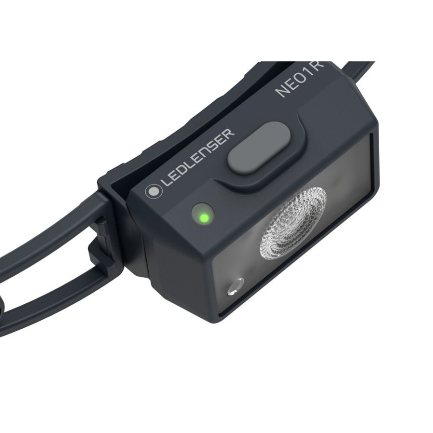 Ledlenser NEO1R - Linterna frontal recargable y regulable LED, 730 mAh, IP67, 250 lm, 15 h, negra