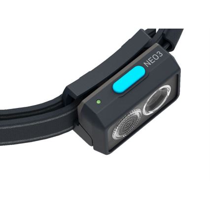 Ledlenser NEO3 - Linterna frontal LED regulable LED/3xAAA IP54 400 lm 20 h azul