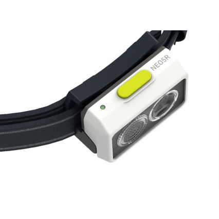 Ledlenser NEO5R - linterna frontal recargable LED regulable/1800 mAh IP54 600 lm 35 h negra/blanca