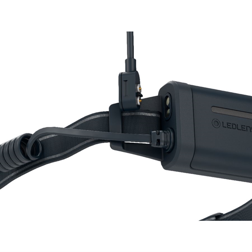 Ledlenser NEO5R - linterna frontal recargable LED regulable/1800 mAh IP54 600 lm 35 h negra/blanca