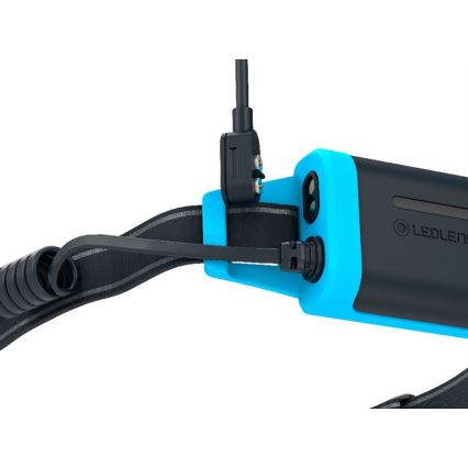 Ledlenser NEO5R - linterna frontal recargable LED regulable / 1800 mAh IP54 600 lm 35 h azul