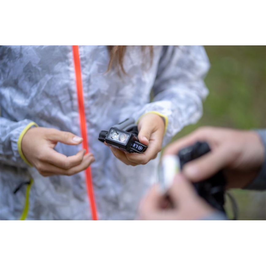 Ledlenser NEO5R - Linterna frontal recargable LED regulable LED/1800mAh IP54 600 lm 35 h negra
