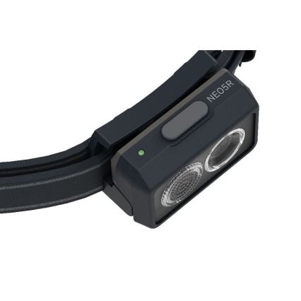 Ledlenser NEO5R - Linterna frontal recargable LED regulable LED/1800mAh IP54 600 lm 35 h negra